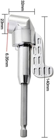 12 Parça 1/4'' Bits Uç ve Köşe Vidalama Adaptörü Seti