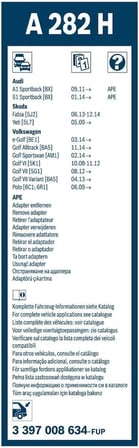 Arka Cam Sileceği - [280 mm] VW (VOLKSWAGEN) Golf VII (2012-2021) [5G1, BQ1] #A282H
