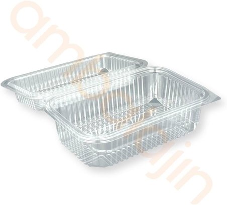 100 Adet750 gr Sızdırmaz Şeffaf Plastik Saklama Kabı Bombe Kapaklı – Peynir, Zeytin, Turşu Kabı