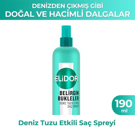 Belirgin Bukleler Deniz Tuzu Etkili Saç Spreyi 190 ml
