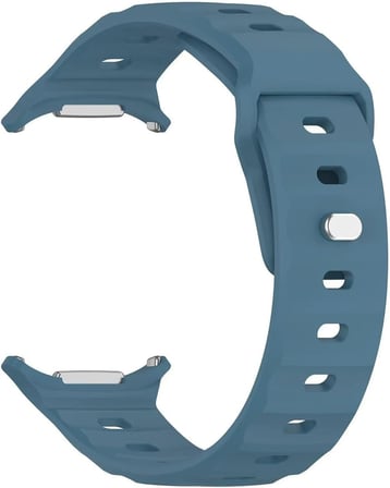 Samsung Galaxy Watch 7 Ultra 47mm ile Uyumlu Kordon Dalgalı Official Design Premium Silikon Kayış