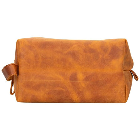 Deri Bakım Ve Seyahat Çantası, X Beden, Antik Karamel Renk