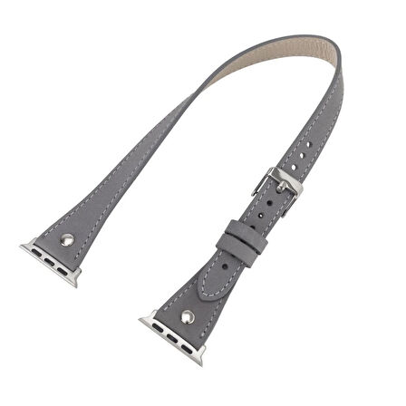 Apple Watch Uyumlu Deri Kordon 42-44-45mm Slim DT RGRST9