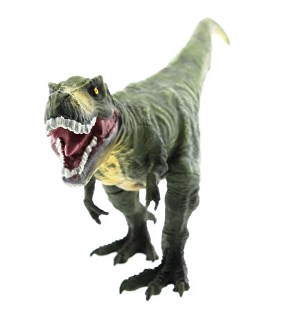 Yumuşak Plastik 31 cm Dinozor Figür - Yeşil T-Rex