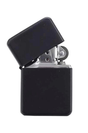 Hediyelik Zarif Zippo Model Siyah Benzinli Çakmak