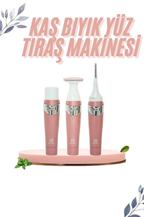 3 İn 1 Epilasyon Aleti Hassas Ciltlere Özel Uzun Ömürlü Kaş Yüz Burun