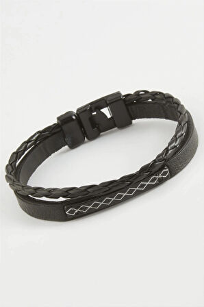 Sonsuzluk Kaliteli Suni Deri Bileklik