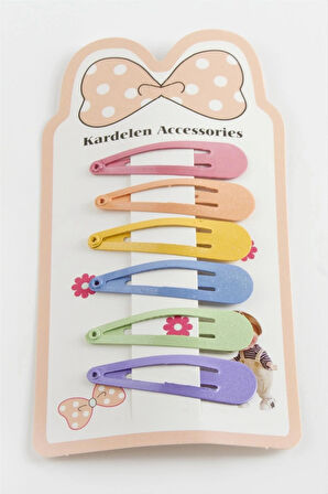 10 Adet Kalp Çıtçıtlı Toka 4 cm