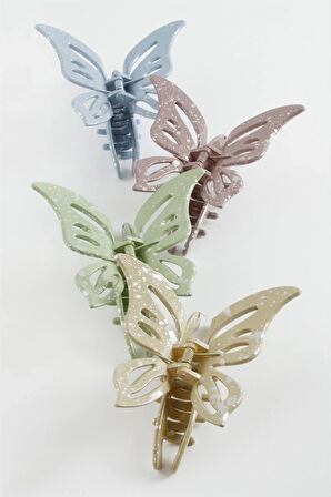 Kelebek Renkli Mandal Toka 8 cm