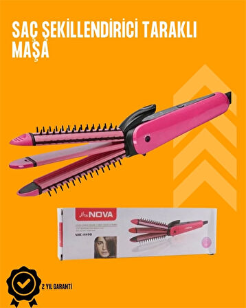 Fön İşlemine Uyumlu Sabitleyici Saç Tarağı