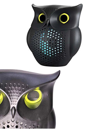 Bluetooth Hoparlör TWS Kablosuz RGB Işıklı Dekoratif Taşınabilir Baykuş