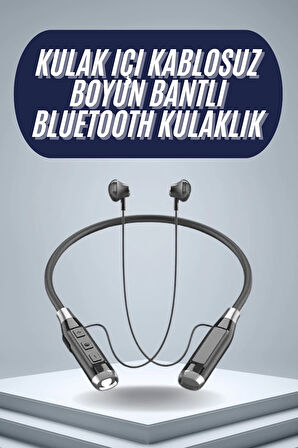 120 Saat Bluetooth Kulaklık Kablolu Boyun Askılı SD Kart Girişli ANC Özellikli