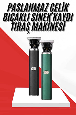 Saç Sakal Ense Paslanmaz Çelik T-Bıçak Vücut Tıraş Makinesi