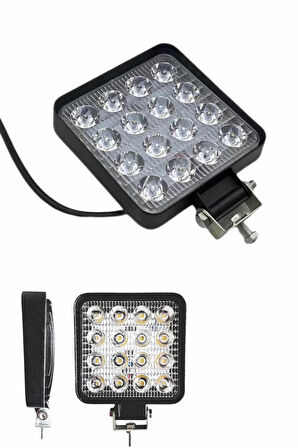 Oto Lamba 10 Led Işık Ayarlanabilir Yüksek Aydınlatmalı Beyaz Far