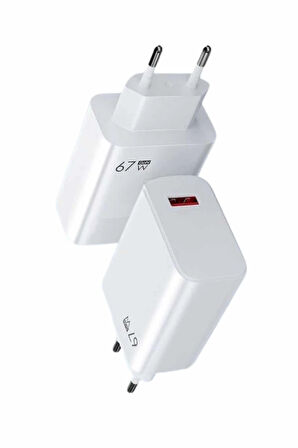67W Hızlı Şarj Yüksek Voltaj Korumalı Type C Şarj Adaptörü