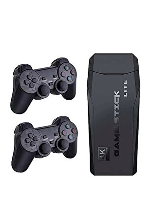 Game Stick El Atarisi 2.4g Kablosuz Çift Kol Oyunlar 4k Game Stick 3500 Oyunlu Atari Uyumlu