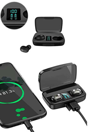 Yeni Nesil TWS Kablosuz Kulaklık Güçlü Batarya Yüksek Kalite Bluetooth 5.0 ANC Özelliği