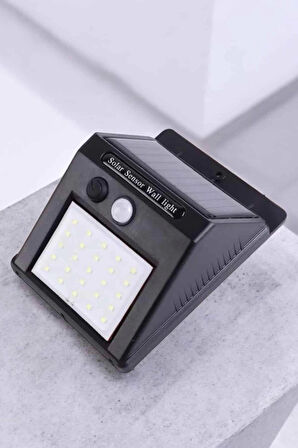 Güneş Enerjili Bahçe Lambası Solar Gece Aydınlatma Sensörlü Lamba