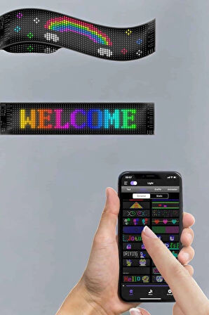 Otomobil Uyumlu Led Matrix Dijital Ekran Bluetooth Bağlantılı 16X24