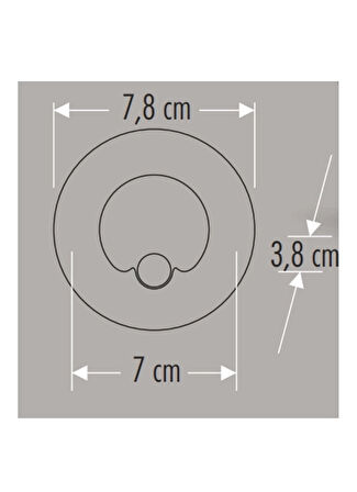 CATA CT 5174 1.5W Radar Sensörlü Koridor Aydınlatması 6400K Beyaz Işık