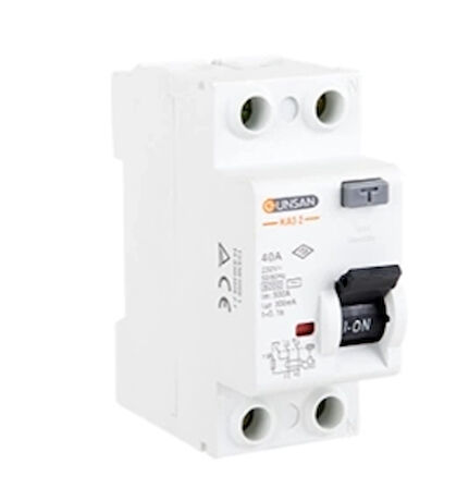 2X40a 30Ma Kaçak Akım Rolesi KA3 2-40/30Ma