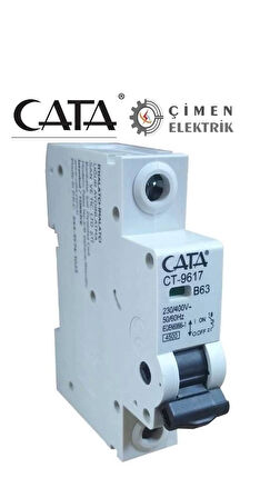 CATA CT 9617 1X63A 4.5Ka B Tipi Otomatik Sigorta