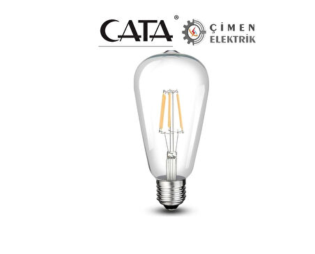 BUĞZ CATA CT 4353 8W Rustik Led Ampul 3200K Günışığı E27 Duy