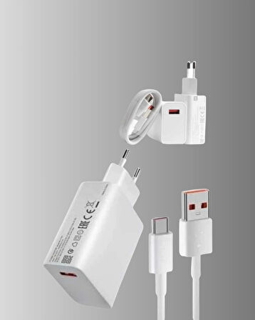 BUĞZ 67W Süper Hızlı Şarj Adaptörü ve Kablo Seti – Güvenli, Kompakt ve Ergonomik Tasarım