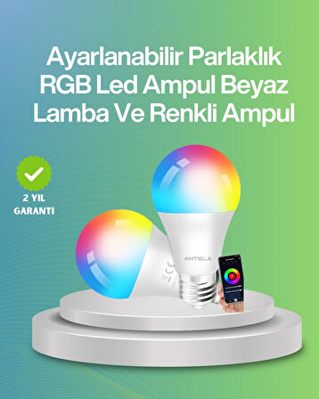 BUĞZ Uzaktan Kumandalı Akıllı LED Ampul, Enerji Tasarruflu