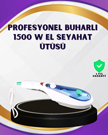 BUĞZ Taşınabilir Buharlı Ütü 1500W | Giysilerde Yanık Bırakmaz, Kokuyu Giderir