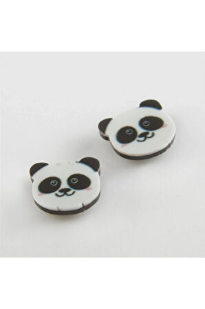 BUĞZ Panda Mıknatıslı Plastik Çocuk Küpesi