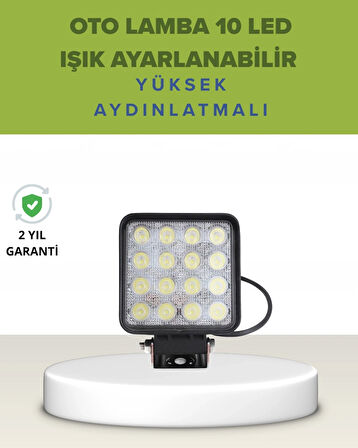 BUĞZ Araç Dışı Aydınlatma İçin LED Far | Zorlu Koşullara Dayanıklı, Çok Amaçlı