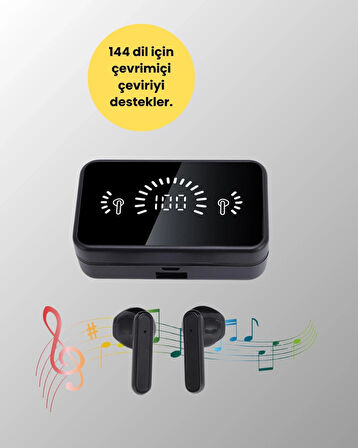 BUĞZ Bluetooth 5.1 Destekli  bluetooth kulaklık – ANC ve Stereo Sesli