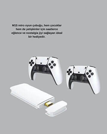 BUĞZ M15 Video Oyun Konsolu 20 Emülatör Destekli 64GB Bellekli