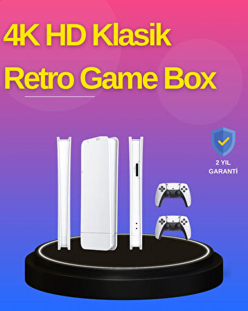 BUĞZ HDMI Çıkışlı Kablosuz 2 Kollu 4K Retro Oyun Kutusu