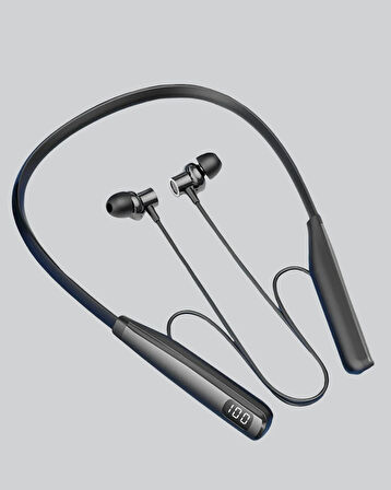 BUĞZ Y12 Bluetooth Boyun Bantlı Kulaklık – 100 Saat Pil, Bluetooth 5.3, Dokunmatik Kontrol