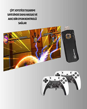 BUĞZ Kablosuz Retro TV Oyun Konsolu – 30.000+ Oyun, HD Çıkış & Kablosuz Gamepad ile Efsanevi Oyun Deneyimi