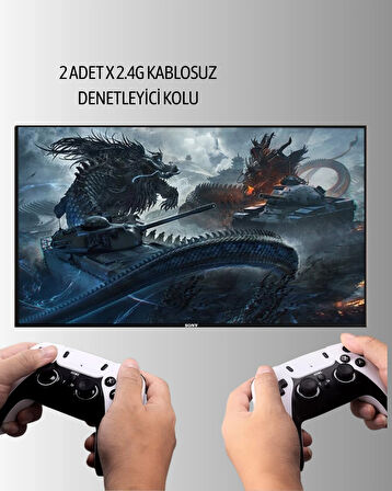 BUĞZ Kablosuz Retro Oyun Konsolu – 30.000+ Oyun ve HD Görüntü ile Kesintisiz Eğlence