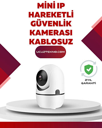 BUĞZ Full HD 1080P Kablosuz Güvenlik Kamerası – Hareket Takip, Gece Görüşü ve İki Yönlü Ses Özellikli