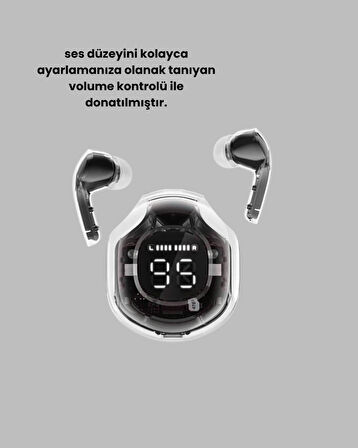 BUĞZ Kablosuz Bluetooth Kulaklık Hifi Ses Kalitesi ve Mikrofonlu