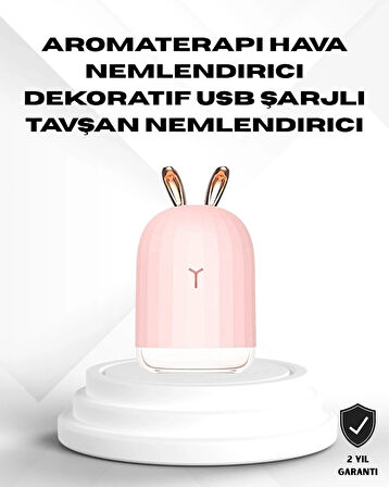 BUĞZ Ultrasonik Hava Nemlendirici 200 ml Aroma Difüzör LED Işıklı Sessiz