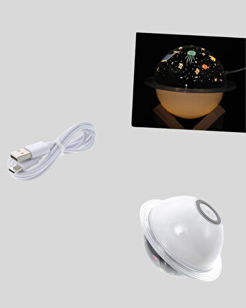 BUĞZ USB ile çalışan projektörlü aromaterapi nemlendirici masaüstü kullanım için uygun