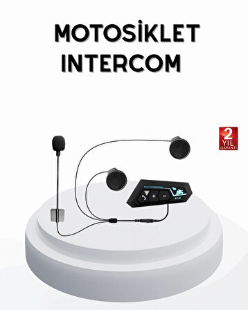 BUĞZ BT22 Kablosuz Kask Kulaklığı – Bluetooth 5.0, Intercom, Su Geçirmez ve Uzun Ömürlü Batarya