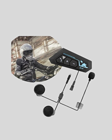BUĞZ BT22 Kask Bluetooth Kulaklık 5.0 – Suya Dayanıklı, Gürültü Önleyici, Uzun Pil Ömürlü