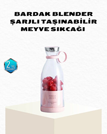 BUĞZ Kablosuz Taşınabilir Mini Blender – USB Şarjlı, 1200mAh