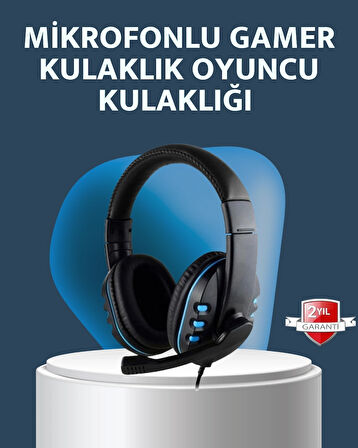 BUĞZ Stereo Mikrofonlu Kablolu Oyun Kulaklığı – Konforlu ve Net Ses İletimi