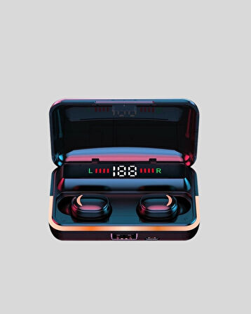 BUĞZ E10 Kablosuz Bluetooth Kulaklık – 3D Ses, Powerbank Şarj Kutusu