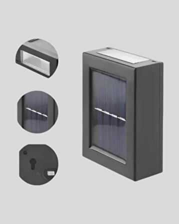 BUĞZ Güneş Enerjili 6 LED Solar Lamba – Fotoselli, Su Geçirmez ve Çevre Dostu Bahçe Işığı