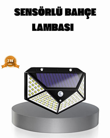 BUĞZ Solar Güçlü 100 LED Bahçe Lambası – Enerji Tasarruflu, Suya Dayanıklı ve Geniş Açılı Işık