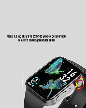BUĞZ 380mAh Bataryalı Akıllı Saat – Arama, Bildirim, AOD Ekran ve Uzun Pil Ömrü